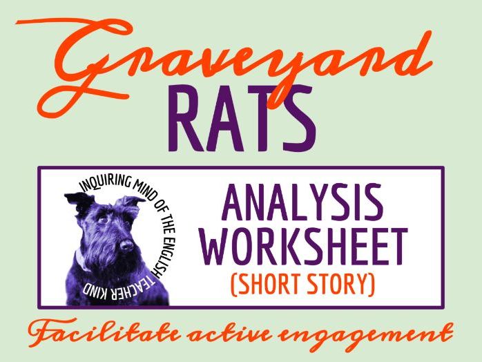 "The Graveyard Rats" by Henry Kuttner Gothic Story Analysis Worksheet | Halloween English Activity