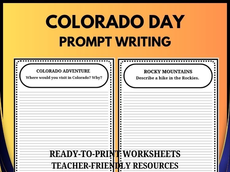 Colorado Writing Prompts | 30 Colorado-Themed Creative Writing Activities