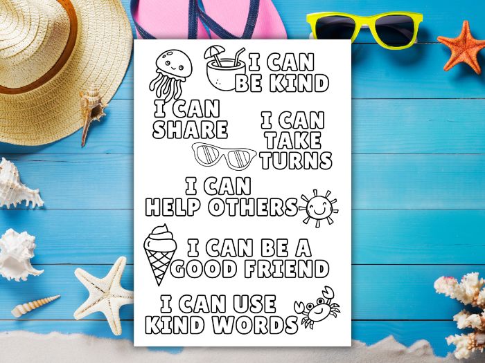 I Can Behave! | Positive Behaviour Colouring