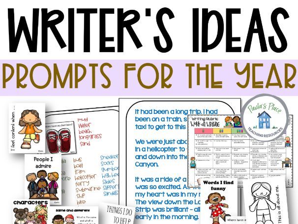 Writer’s Ideas and Writer’s Seeds | Writing Prompts and Notebook Pack