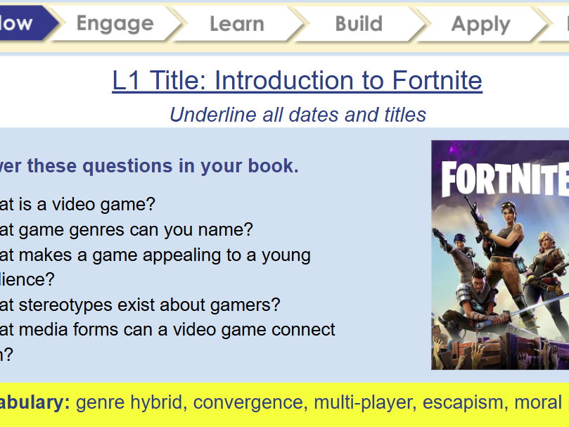 EDUQAS: GCSE Media Studies - Fortnite