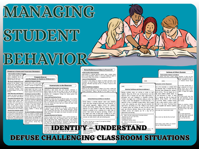 Student Behavior in Schools: A Complete Guide for Teachers, Parents, and Students.