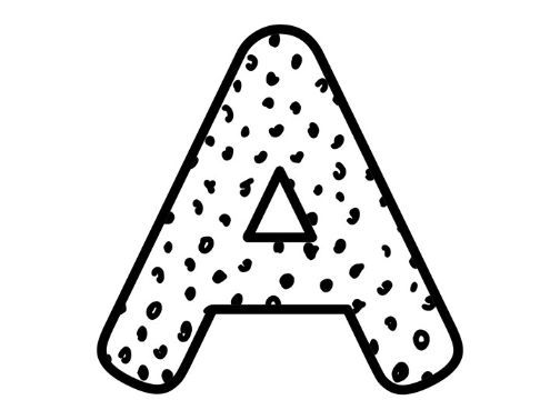 Printable Display Bulletin Letters Numbers And More Black Dots 