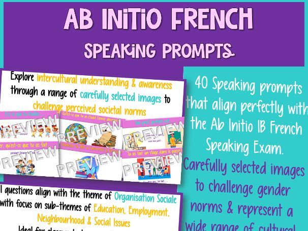 IB French Ab Initio Speaking Questions – Organisation Sociale | Exam Prep