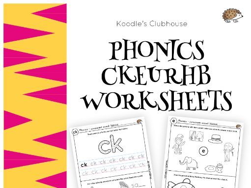 Phonics CKEURHB worksheets