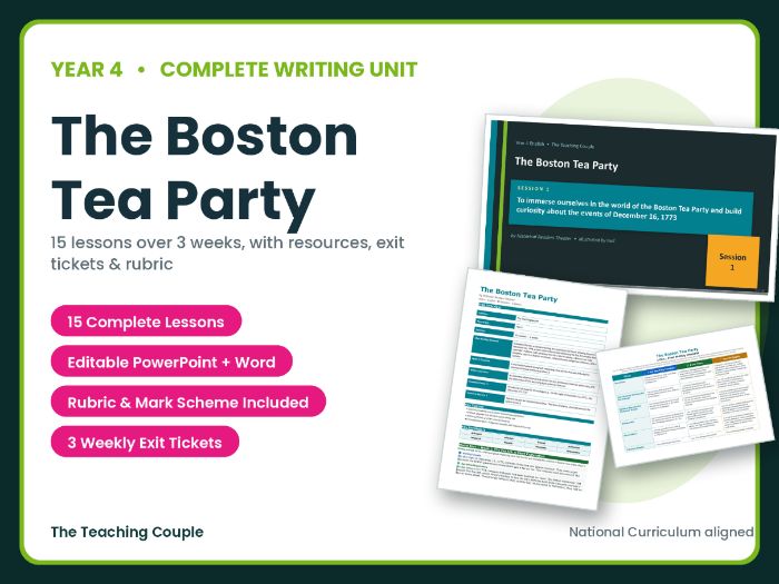 The Boston Tea Party | Year 4 English Unit