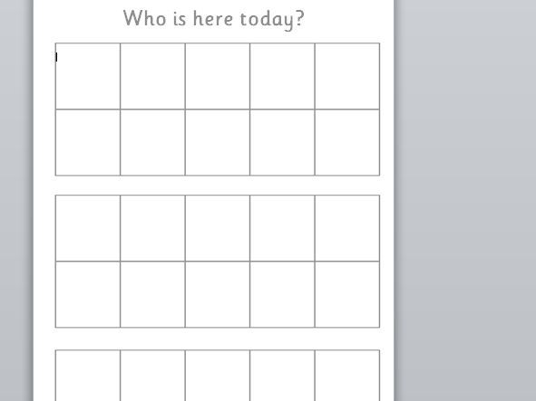 Self Registration Ten Frames