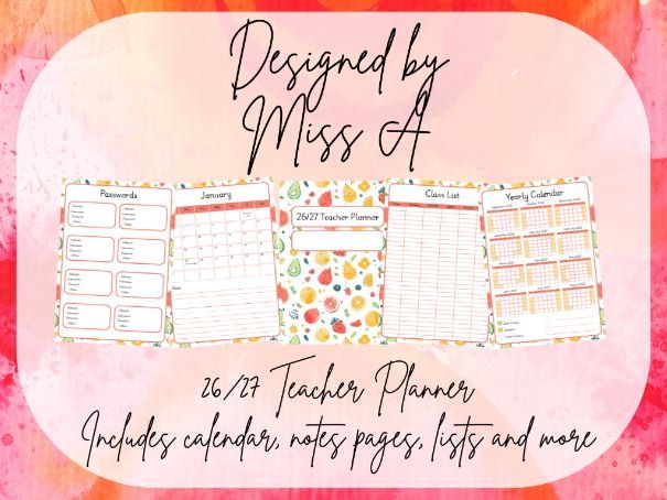 26/27 Teacher Planner