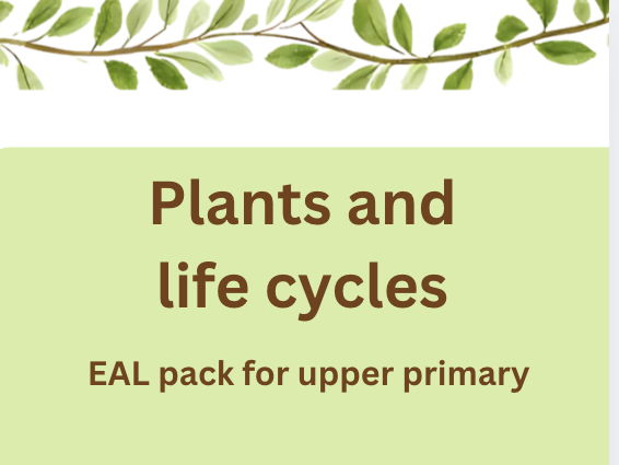 KS2 Science Language building: plants