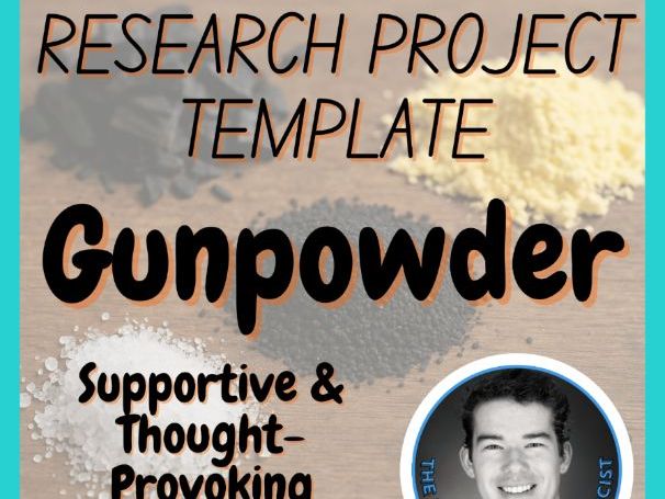 Gunpowder | Chemistry Research Project Template | Digital + Print
