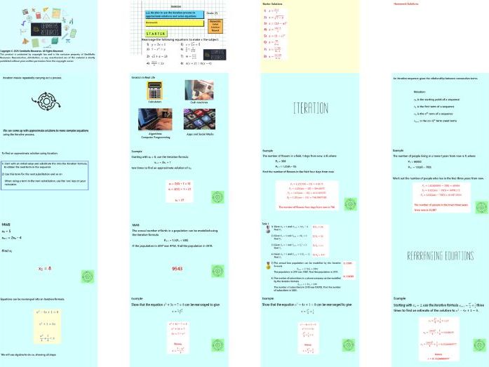 Iteration - Maths GCSE Higher PowerPoint Lesson