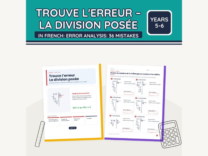 French Find the Mistake: Division