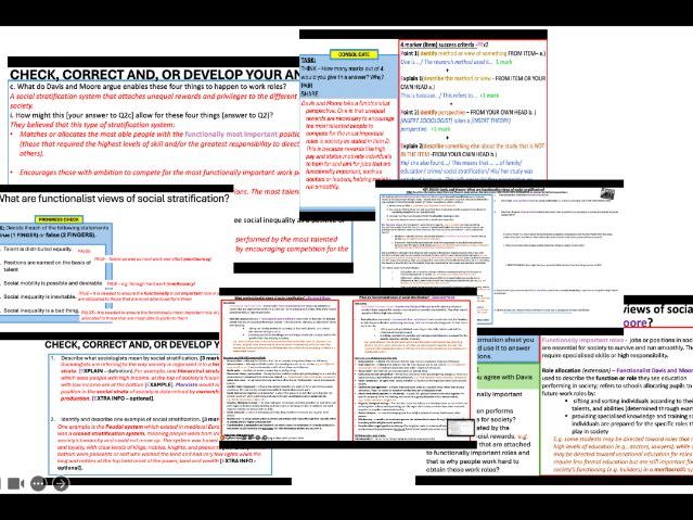AQA GCSE Sociology - Social stratification (Functionalists Davis and Moore's view)