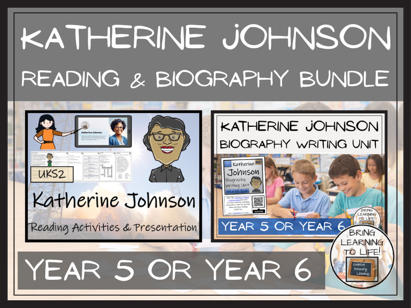 Katherine Johnson Reading Comprehension and Biography Bundle | UKS2