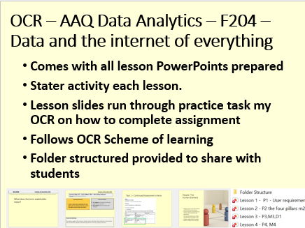 AAQ – OCR - Data Analytics - F204 - Data and the internet of everything