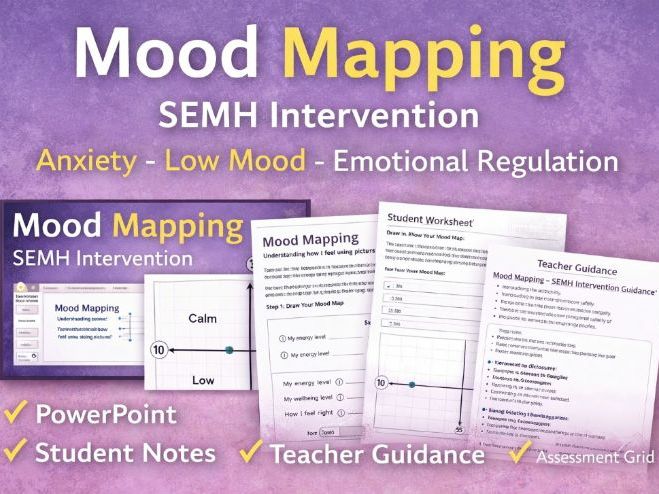 Mood Mapping – SEMH Intervention Lesson Anxiety, Low Mood & Emotional Regulation
