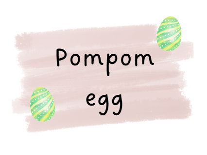 Pompom Egg Template