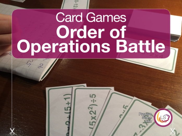 Operations Battle Card Game by LittleStreams | Teaching Resources