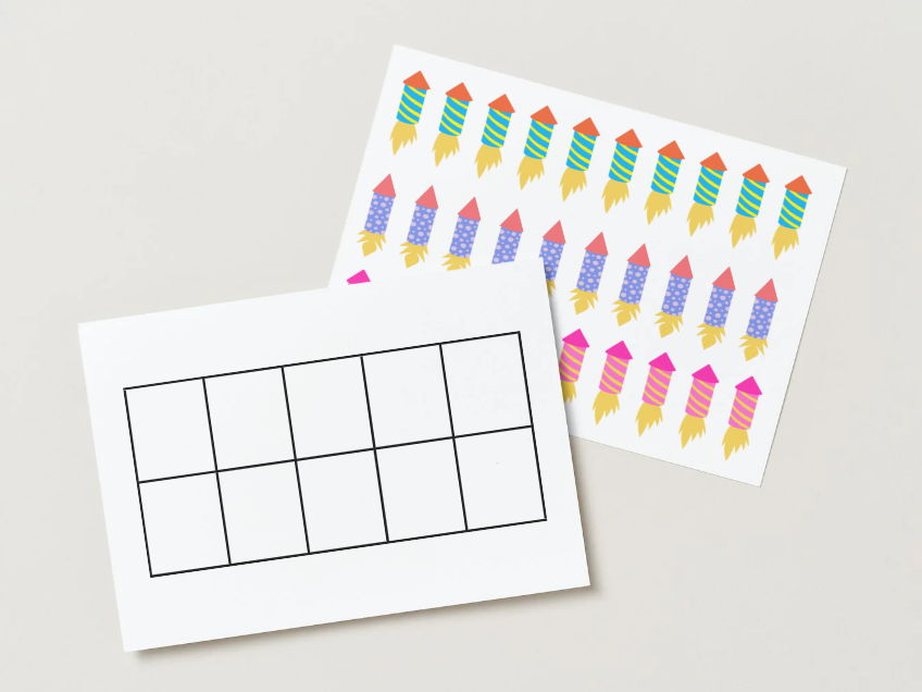 Tens Frame Rockets to 10