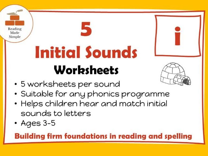 Ii Initial Sounds | 5 Worksheets