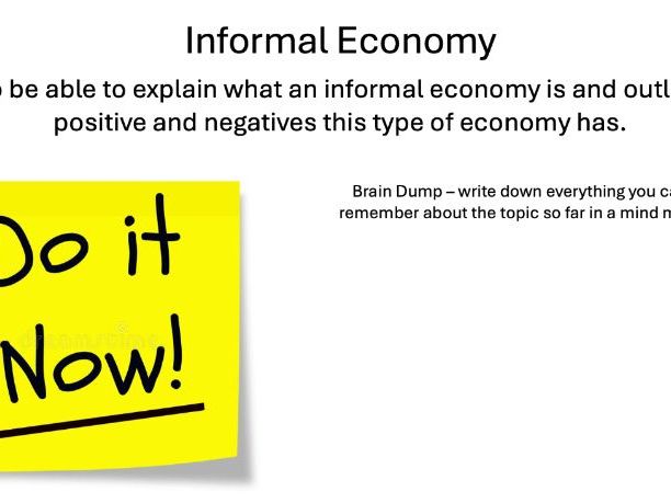 L9 Informal Economy - Edexcel iGCSE Geography