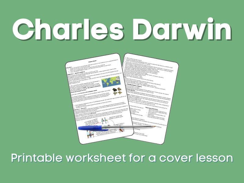 Charles Darwin and peer review Cover lesson