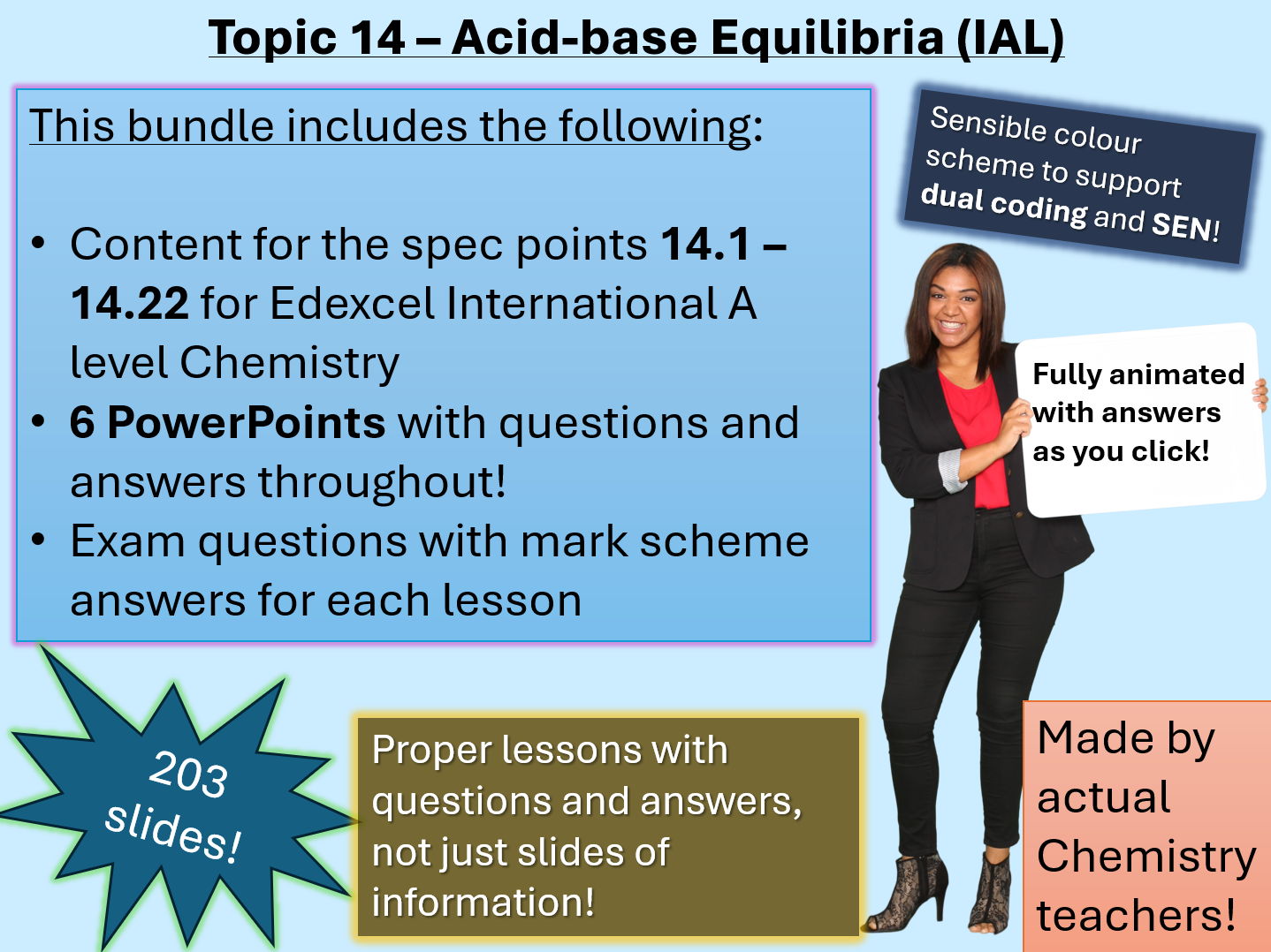 Edexcel International A level Chemistry - lessons with questions and answers | Topic 14 | Acid-Base Equilibria