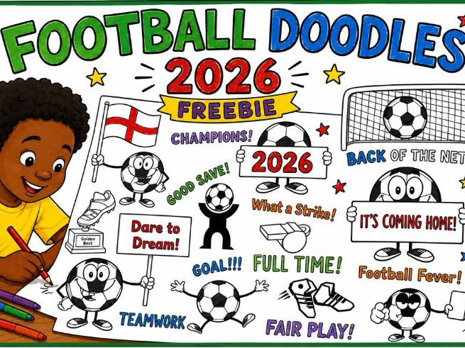 Football Freebie Doodle Sheet 2026