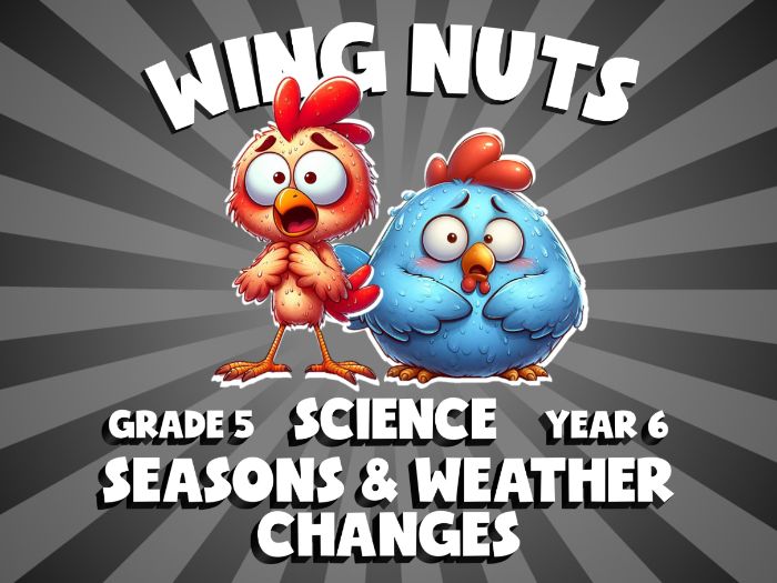 Seasons & Weather Changes WING NUTS Science Game | No-Prep Year 6 Review Activity