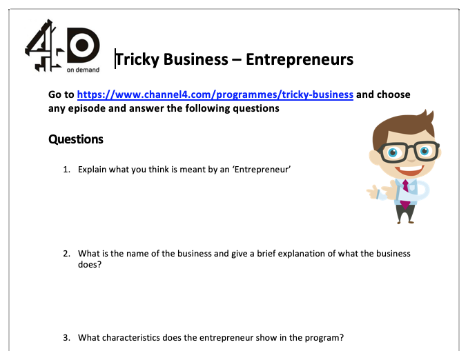 Tricky Business - Questions