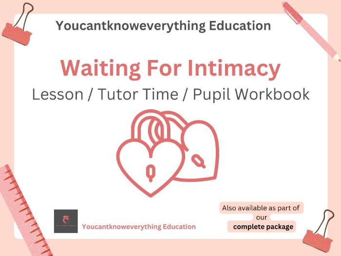 Waiting For Intimacy / Consent Pupil Workbook
