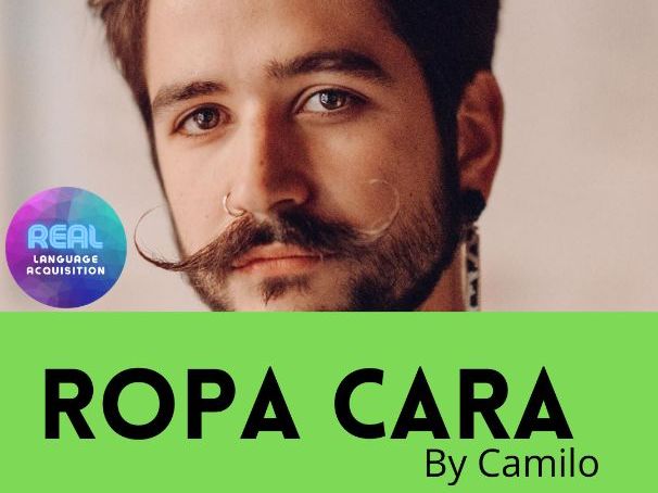 Songs in Spanish Ropa Cara Teaching Resources