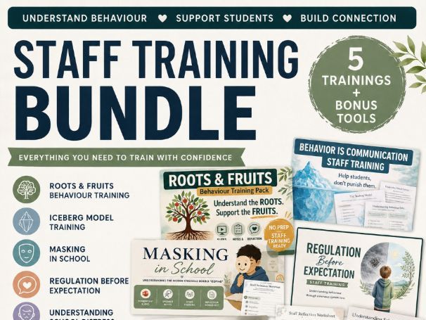 Staff Training Bundle | Behaviour, Regulation & Neurodiversity CPD for Schools