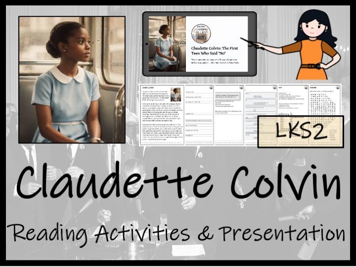 Claudette Colvin Reading Comprehension Activities | Year 3 or Year 4