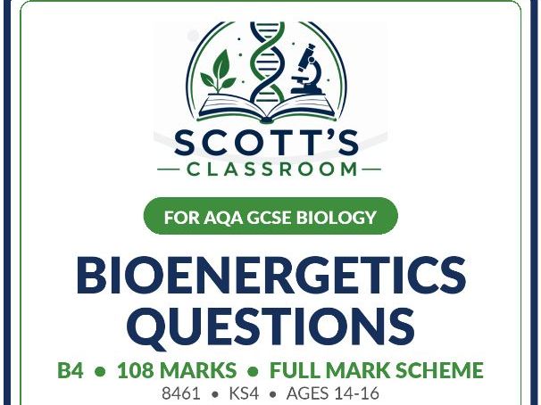 AQA GCSE Biology Bioenergetics Exam Questions & Mark Scheme