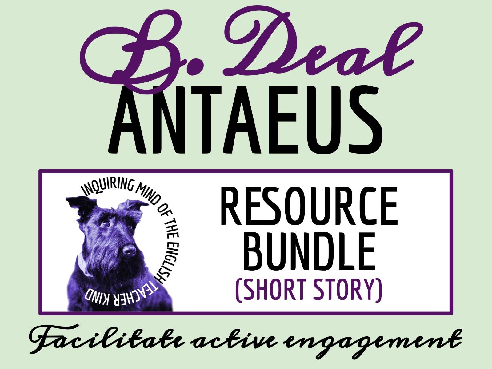 "Antaeus" by Borden Deal Quiz, Analysis Worksheet, and Vocabulary Activities