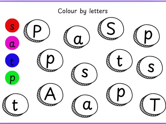 Colour by letters