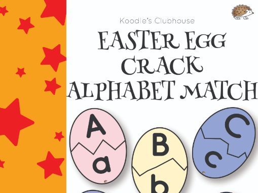 Easter egg crack alphabet match