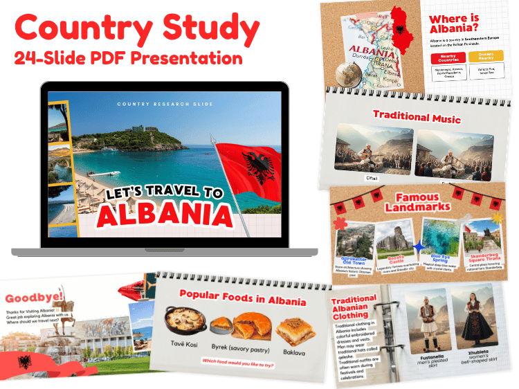 Albania Country Study | Geography & Culture 24-Slide Presentation