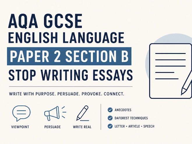 AQA English Language Paper 2 Section B Walkthrough