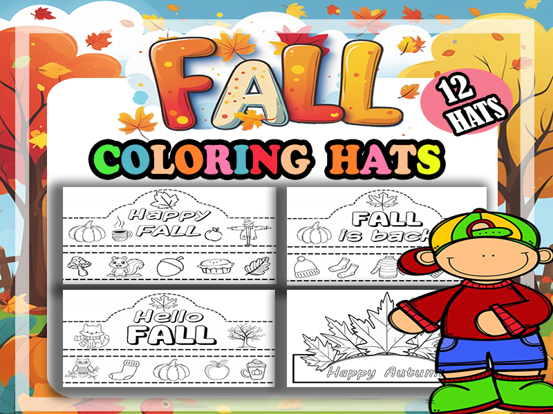 Fall Autumn Crowns / Hats Craft Acitivity for for EYFS / Nursery / Reception