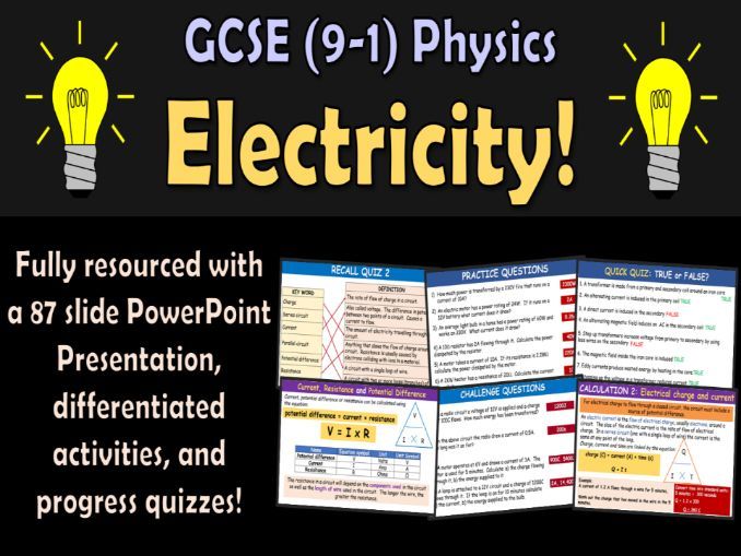 Electricity GCSE Physics Bundle