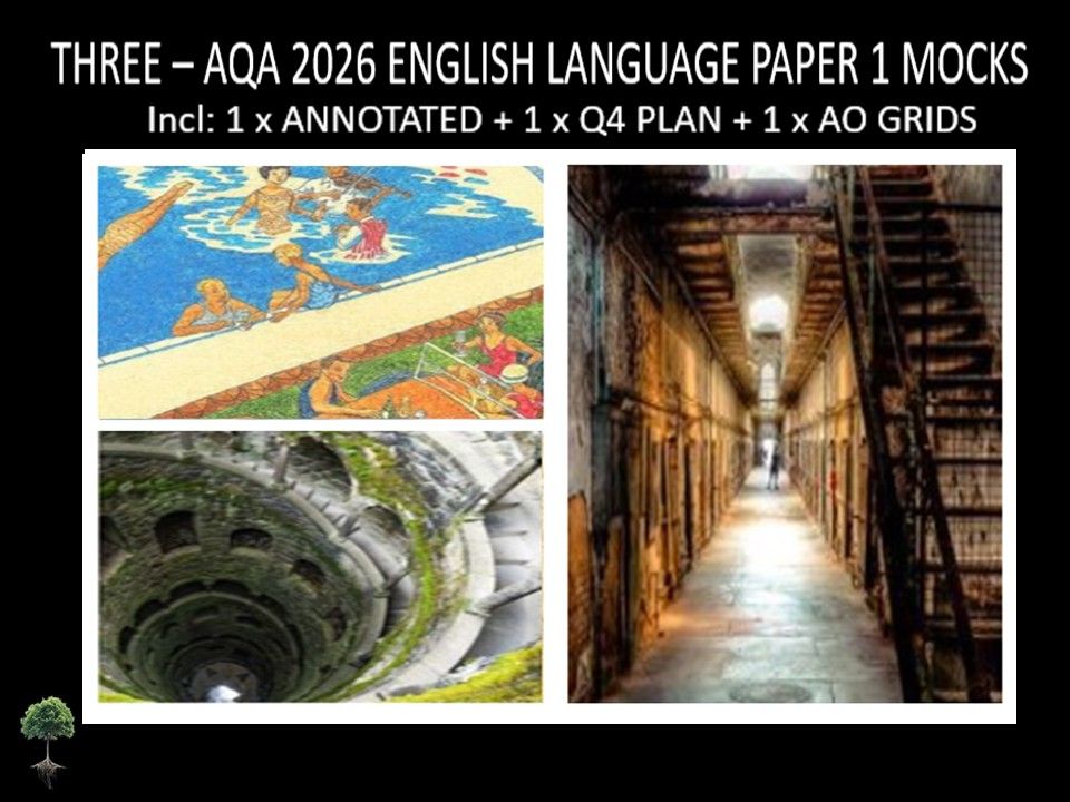 THREE - AQA PAPER 1 | 2026 FULL MOCKS |  ANNOTATED | Q4 PLAN  | AO GRIDS