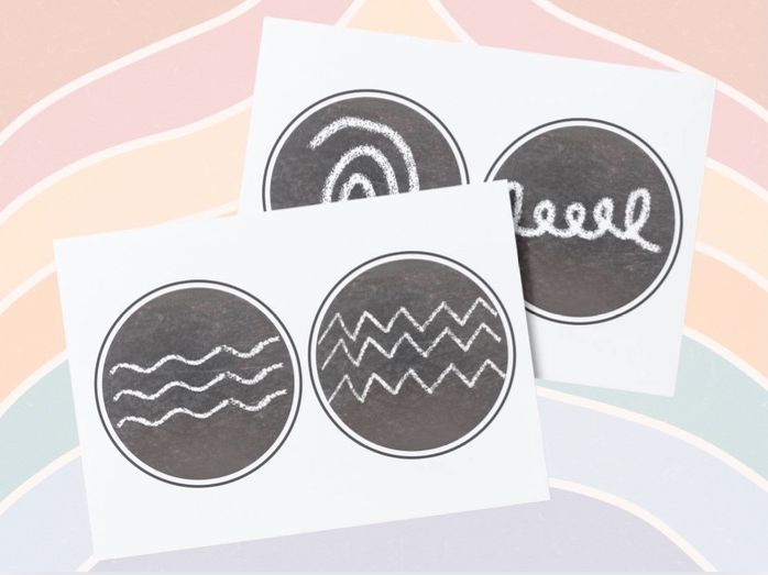 Mark Making - Chalk Pattern Disk
