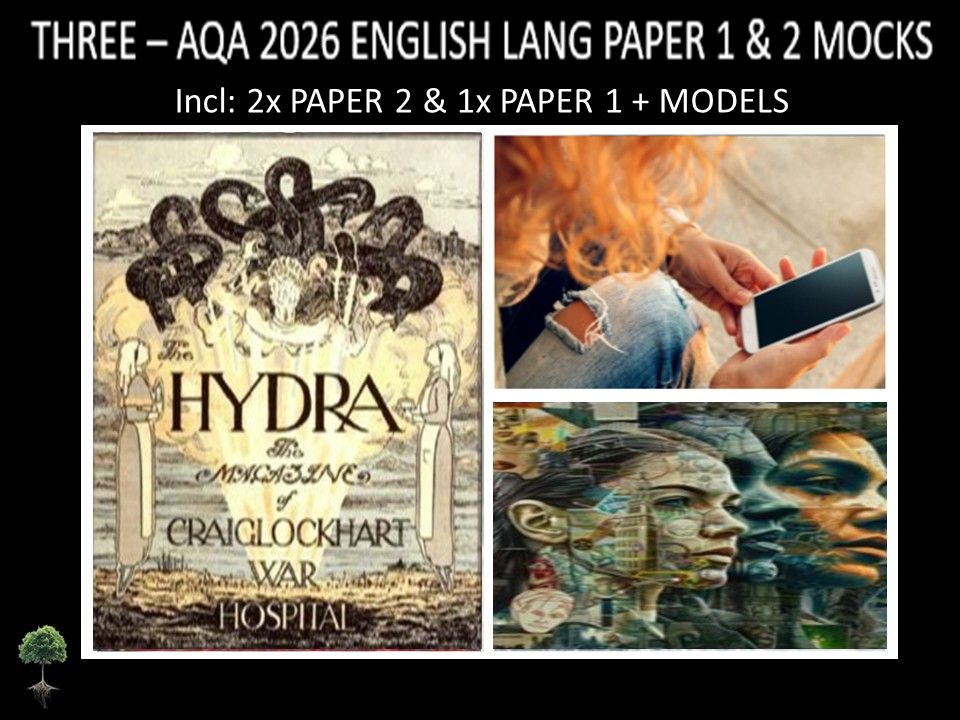 THREE - AQA PAPER 1 & 2 | 2026 FULL MOCKS | MODELS
