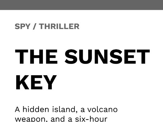 Operation Sunset Key - Spy / Thriller