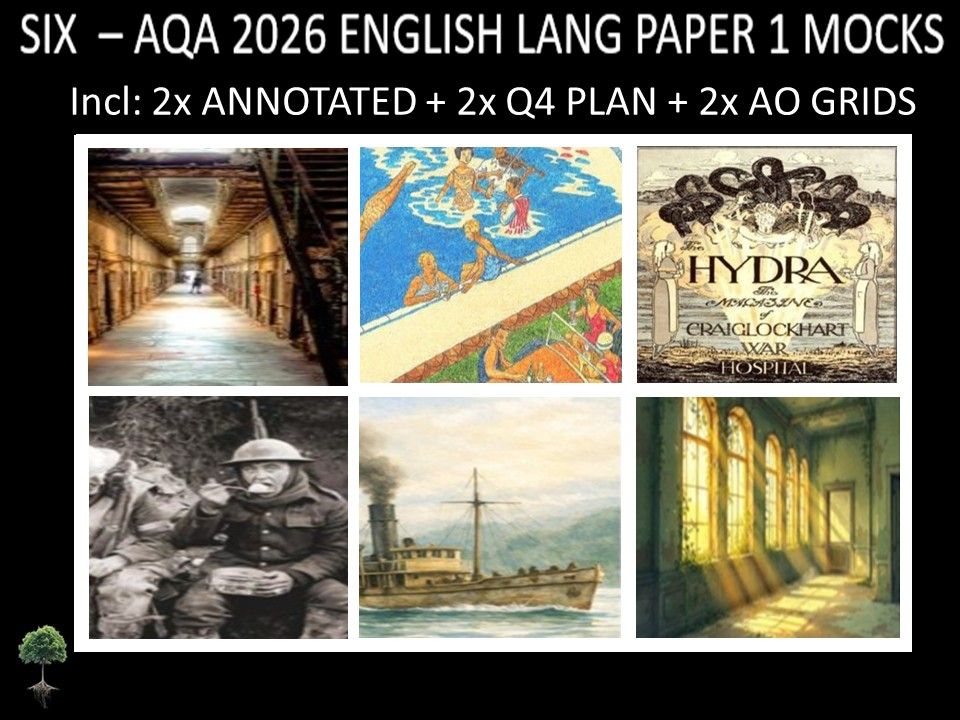 SIX - AQA PAPER 1 | 2026 FULL MOCKS | ANNOTATED | Q4 PLAN | AO GRIDS