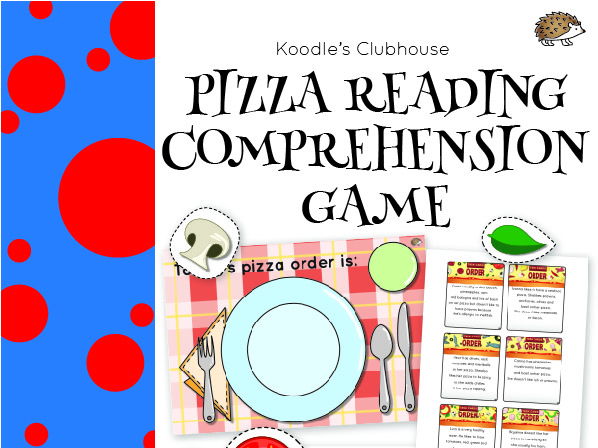 Pizza reading comprehension game