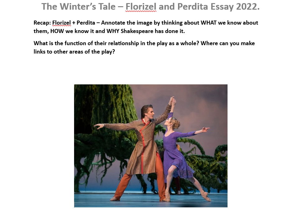 A* The Winter's Tale Essay 2022
