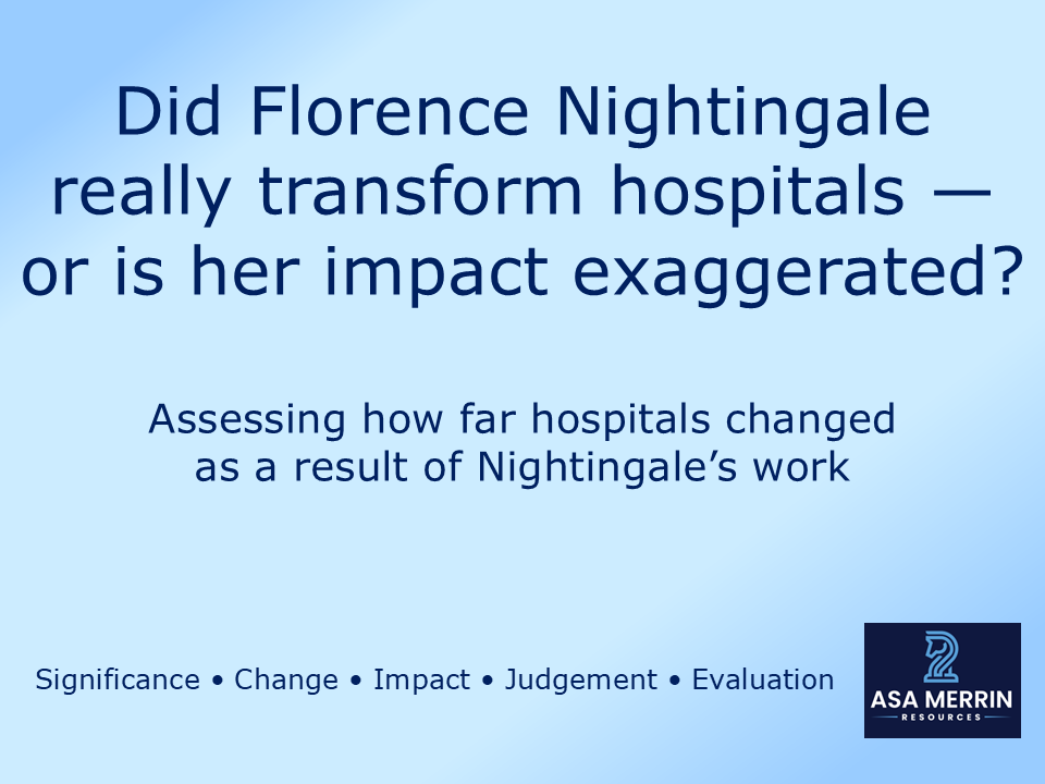 GCSE Medicine Through Time | Industrial | Care Lesson | Did Nightingale Change Hospitals?
